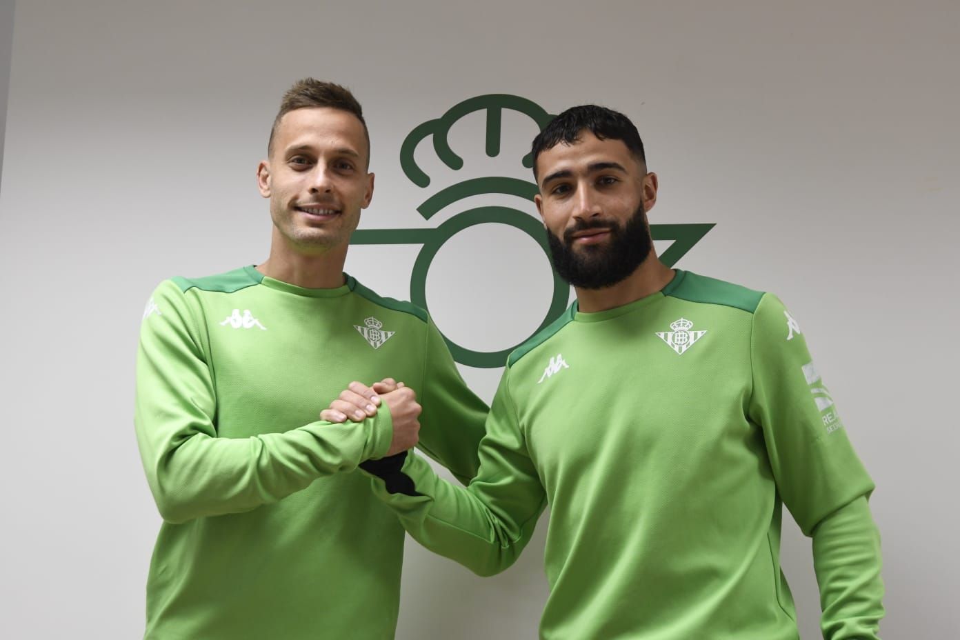 Canales y Fekir, en la rueda de prensa previa a la final de Copa.