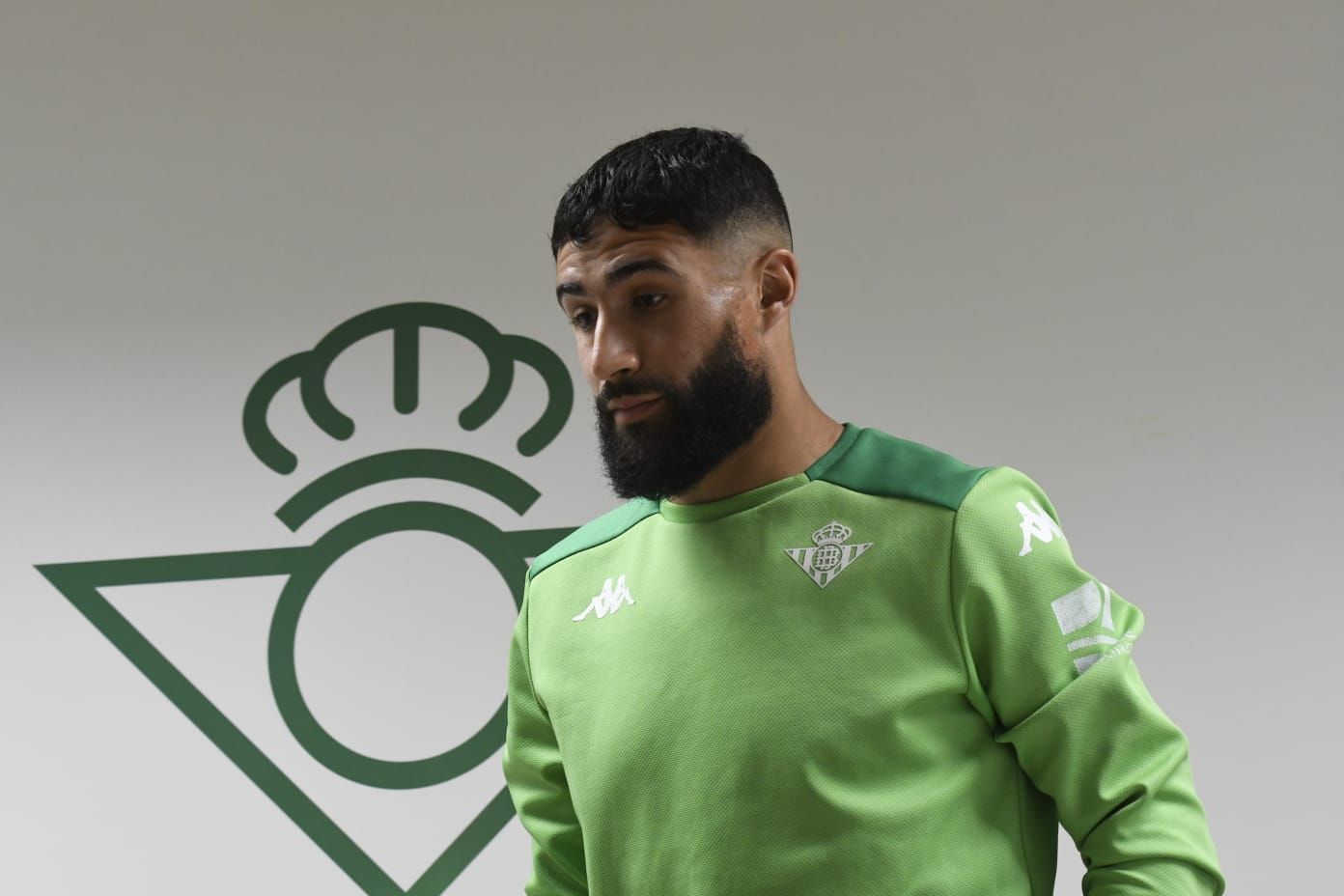 Fekir, en la rueda de prensa previa a la final de Copa.