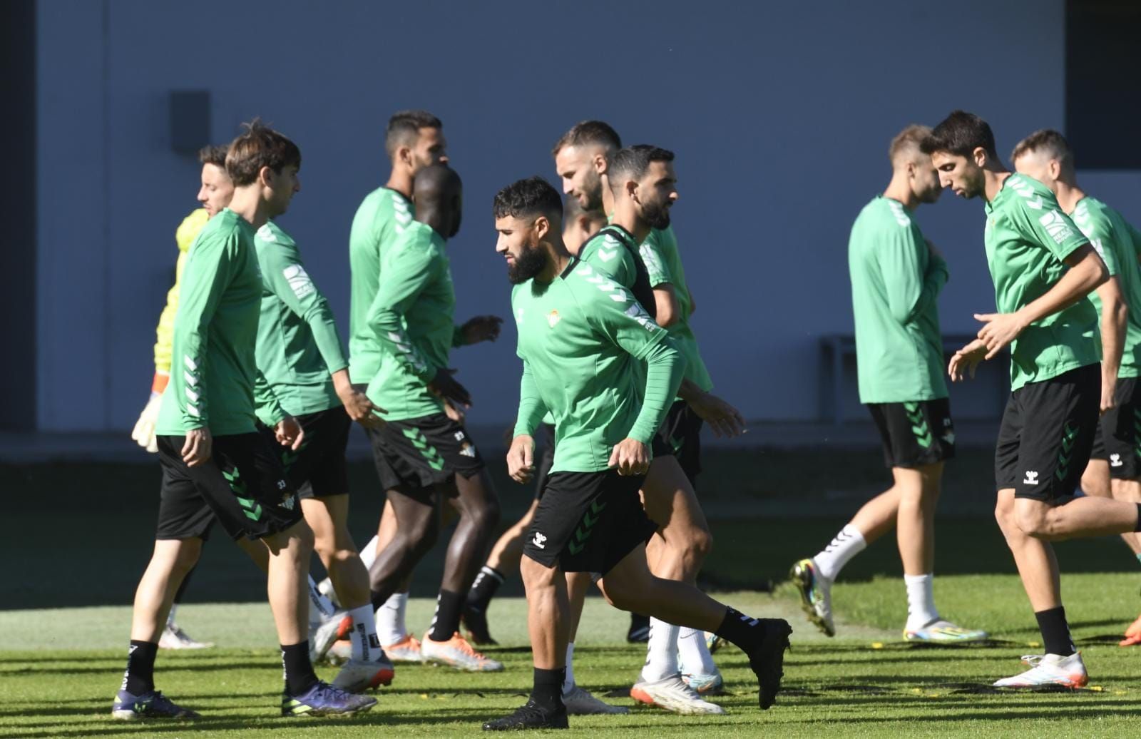  Fekir, en el entrenamiento del Betis
