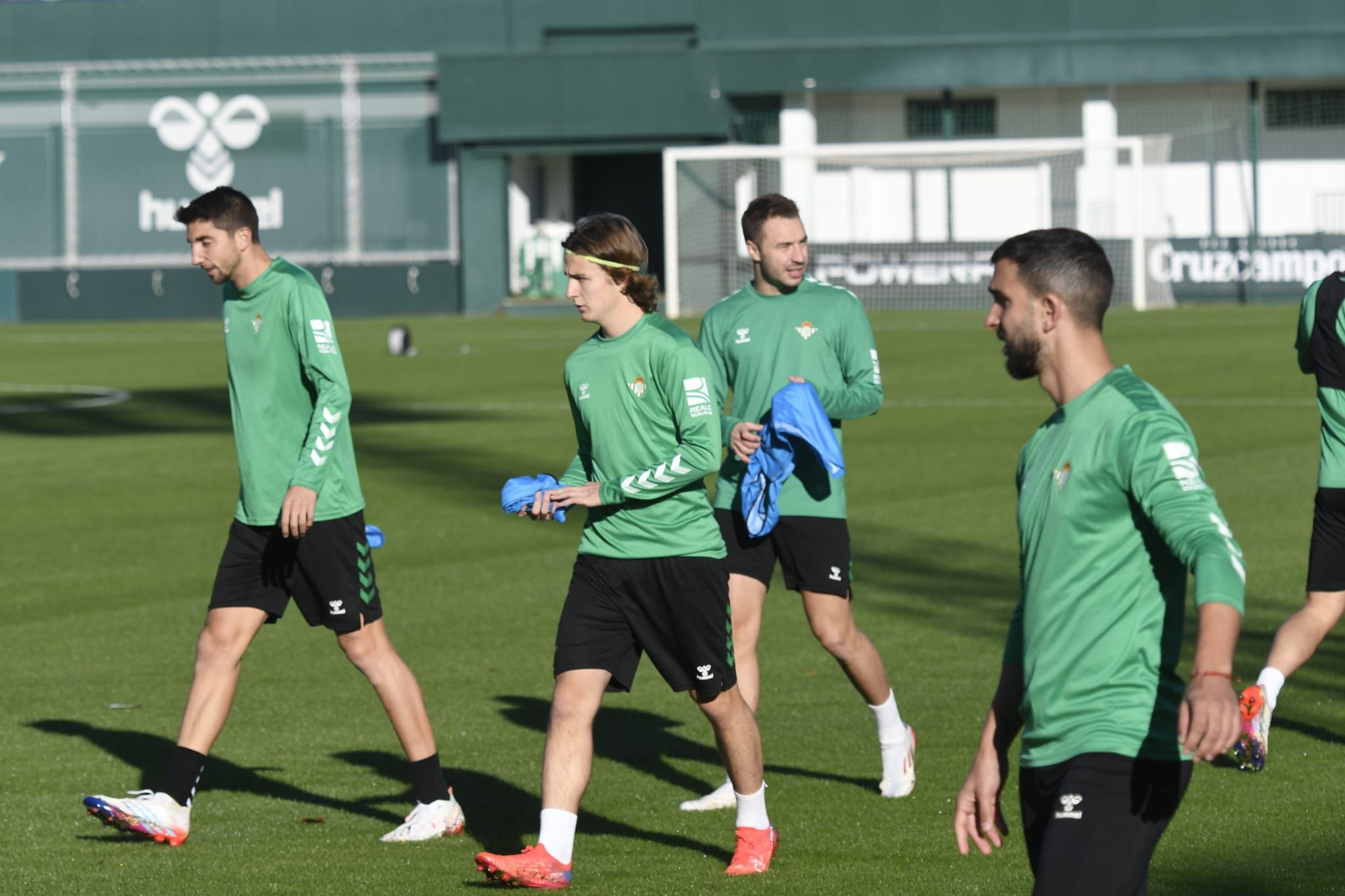  Félix, en el entrenamiento del Betis