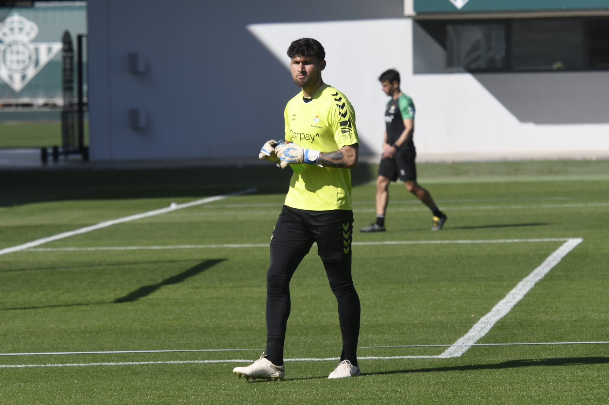  Fran Vieites en un entrenamiento