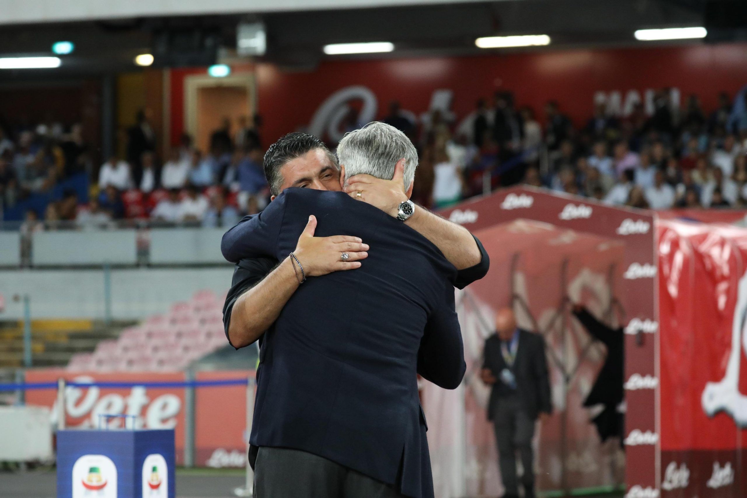 Gattuso y Ancelotti