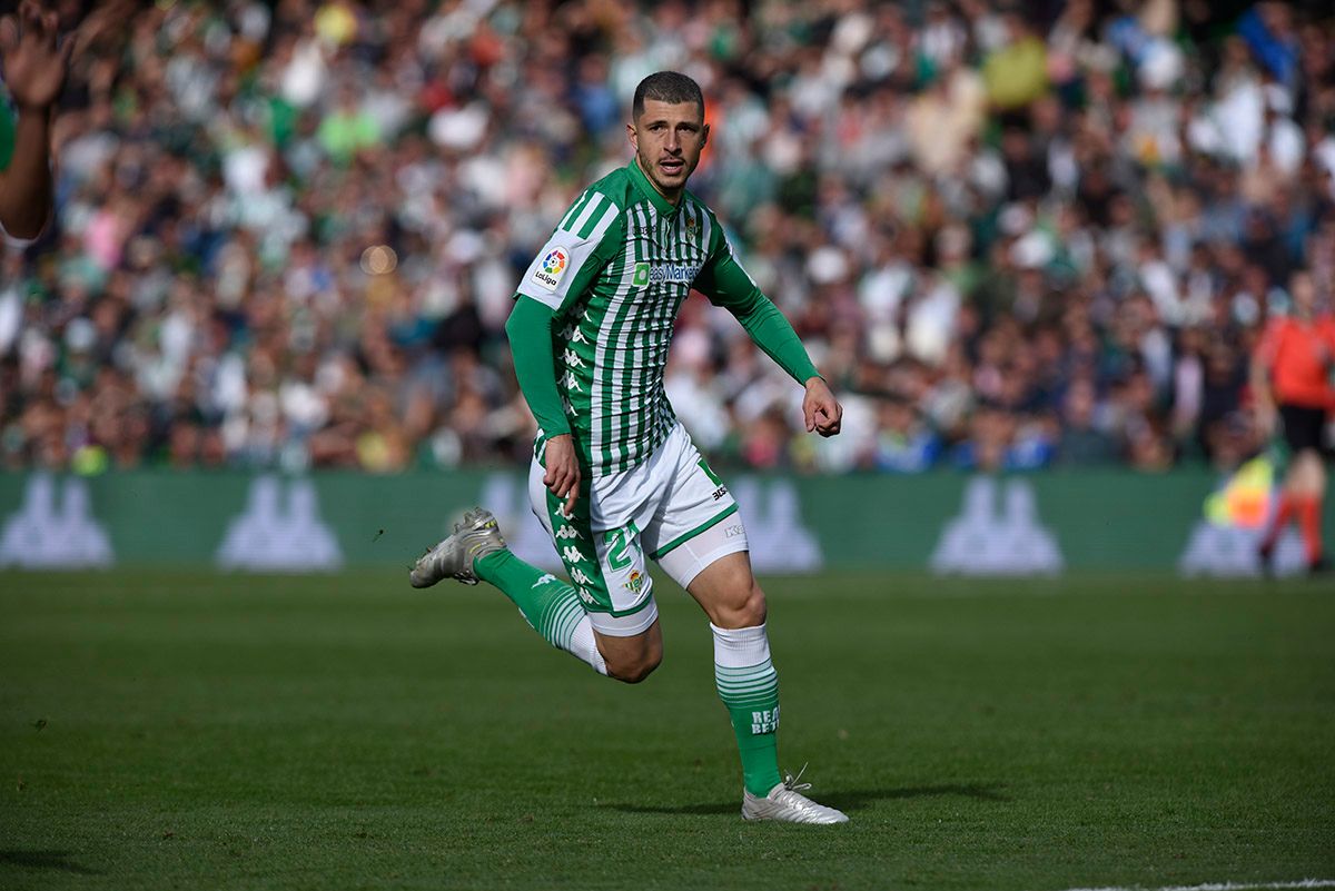  Guido Rodríguez, en su debut con el Betis.