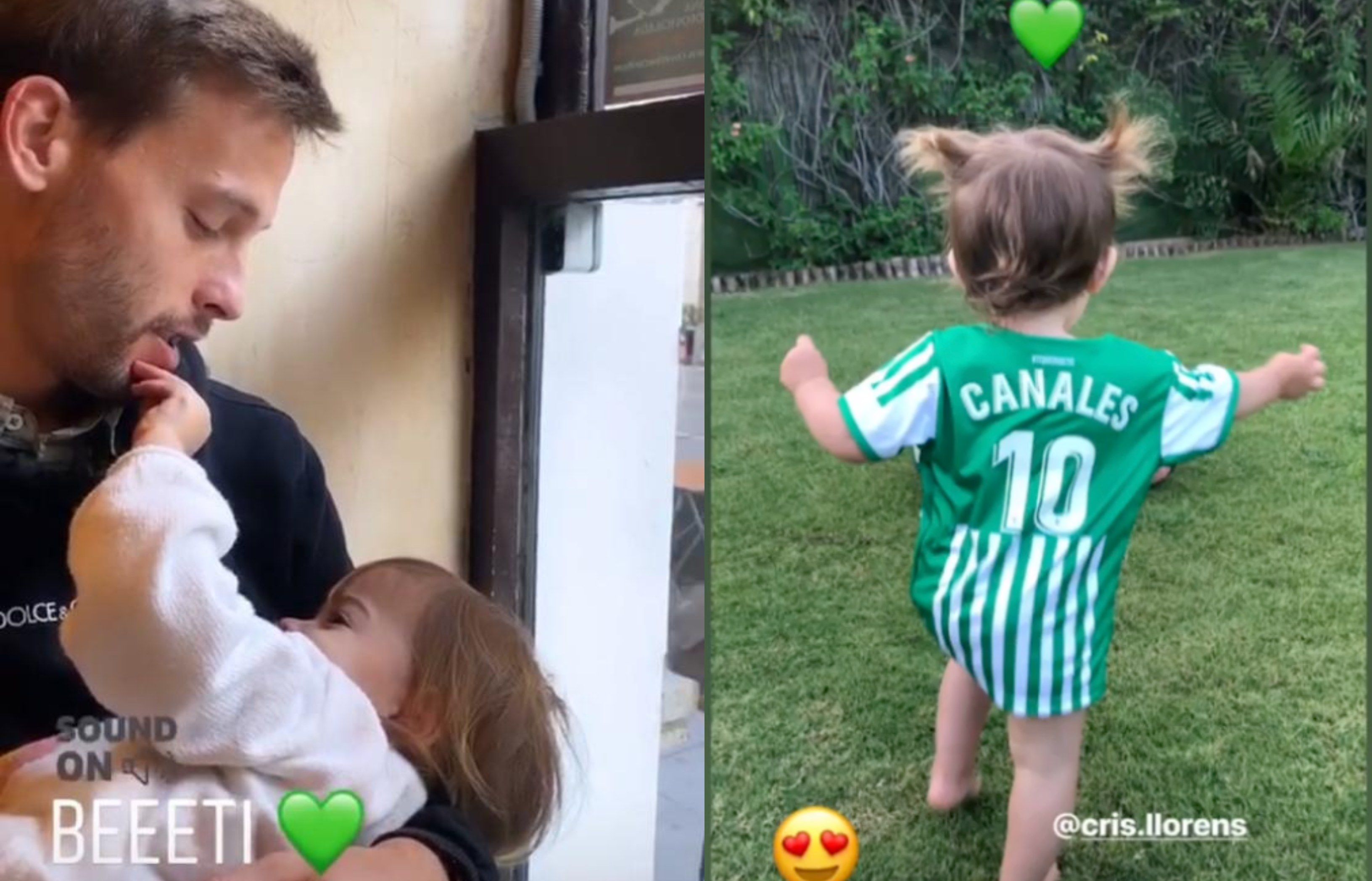  Sergio Canales, con su hija India (Fotos: Instagram).