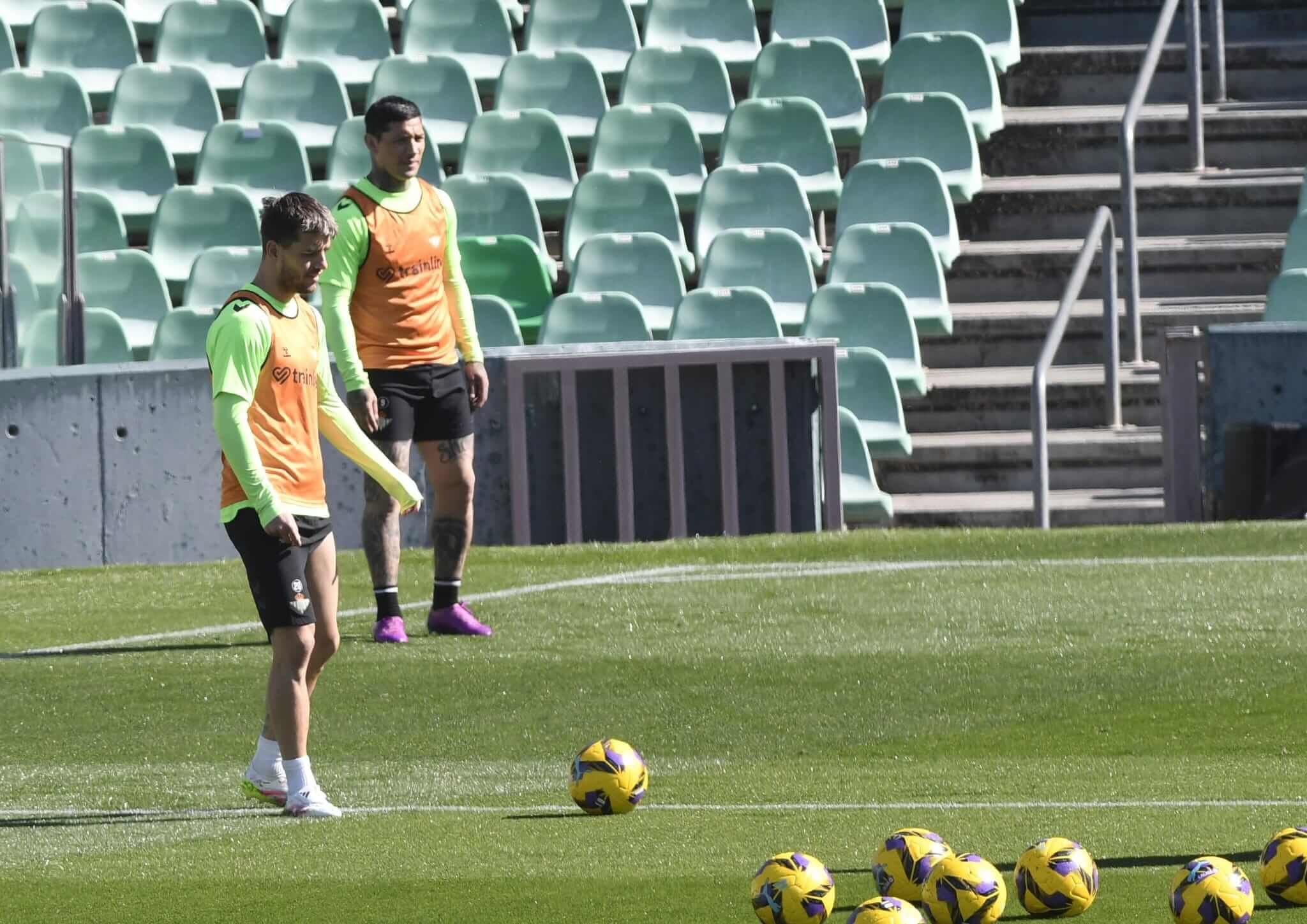  Lo Celso, en la sesión del viernes.