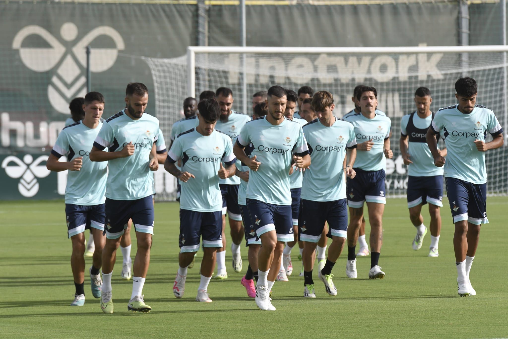 Imagen de un entrenamiento del Real Betis
