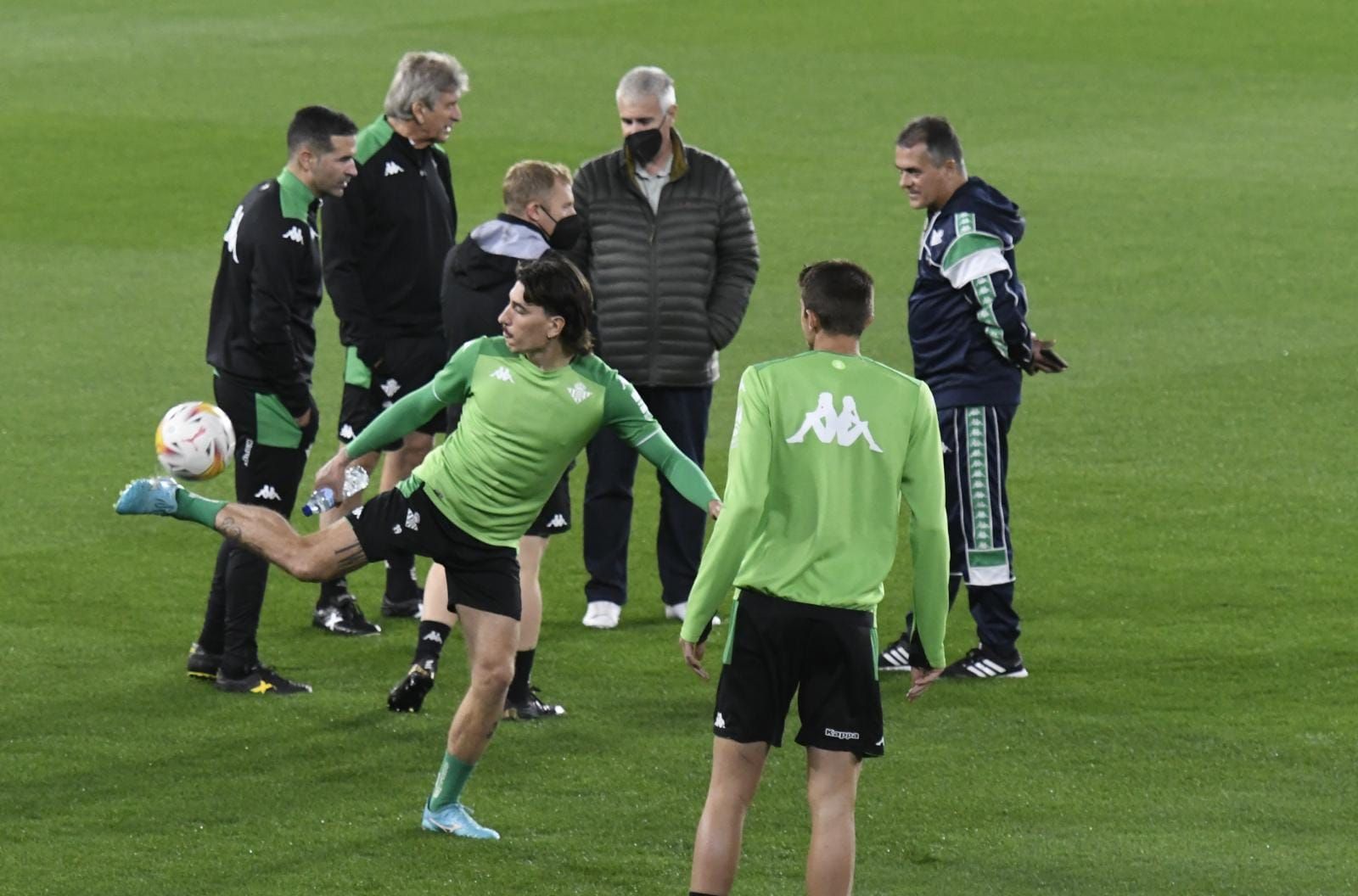  Imagen del entrenamiento de este sábado