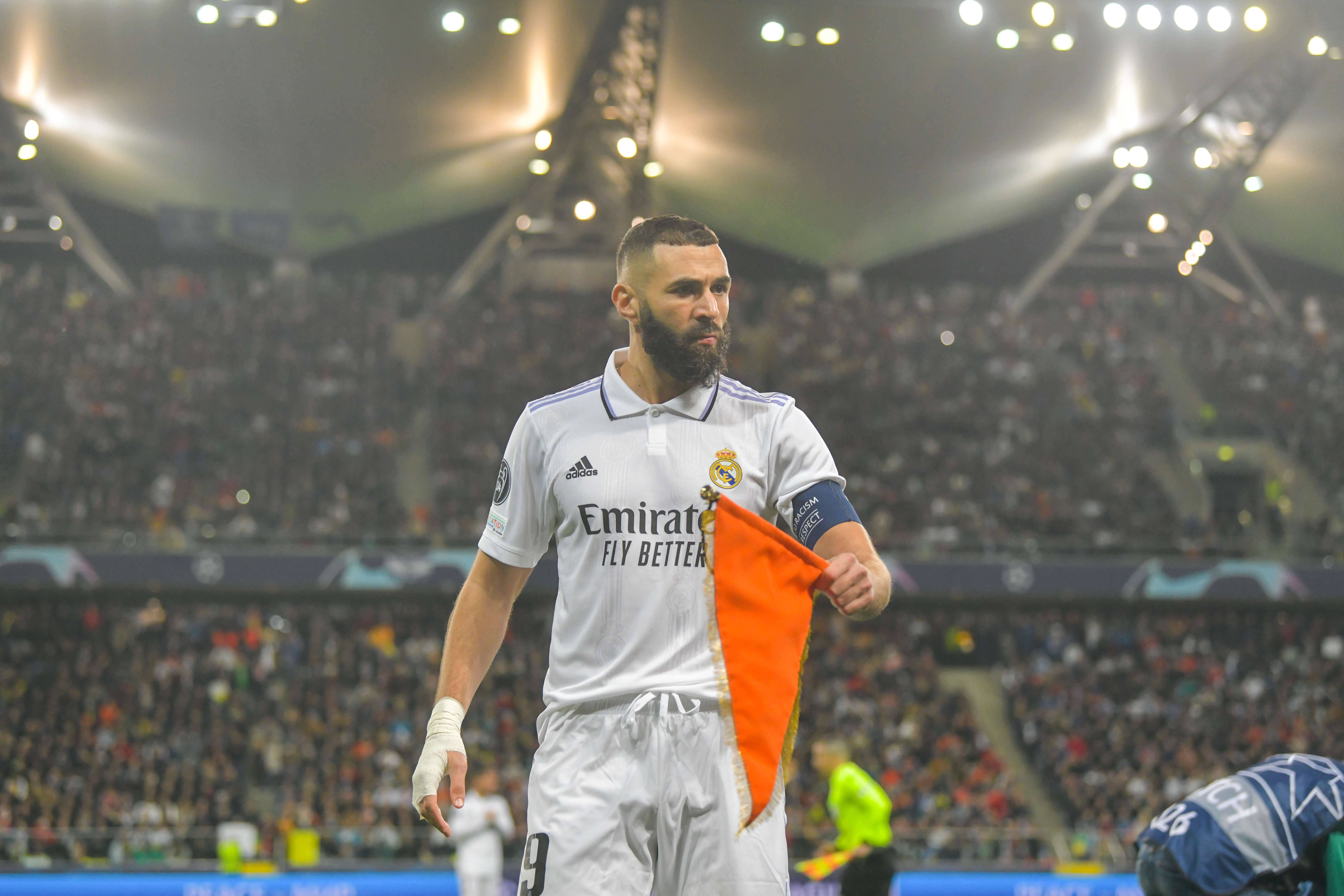  Karim Benzema, en un partido del Real Madrid.
