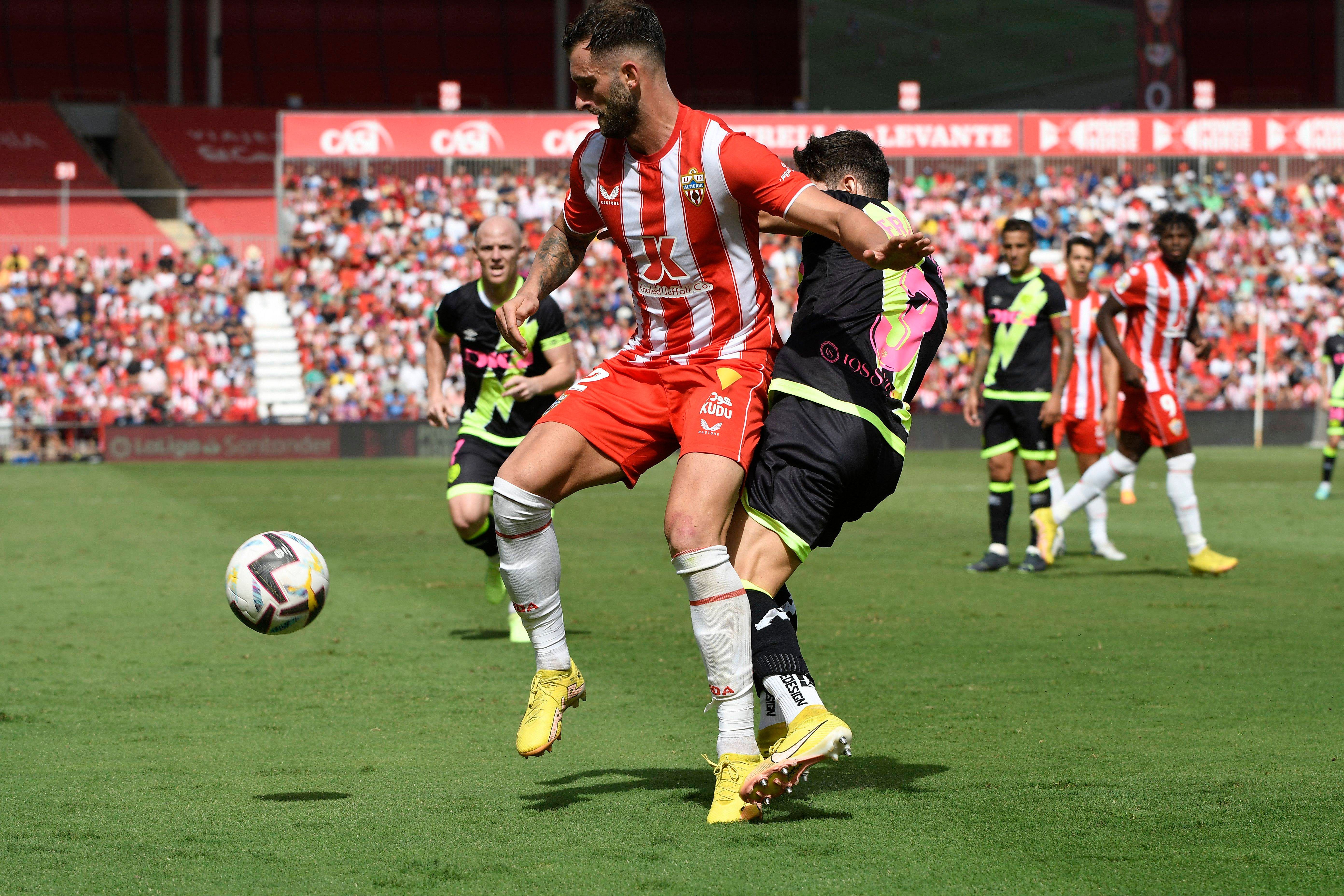  Leo Baptistao, en el Almería-Rayo.