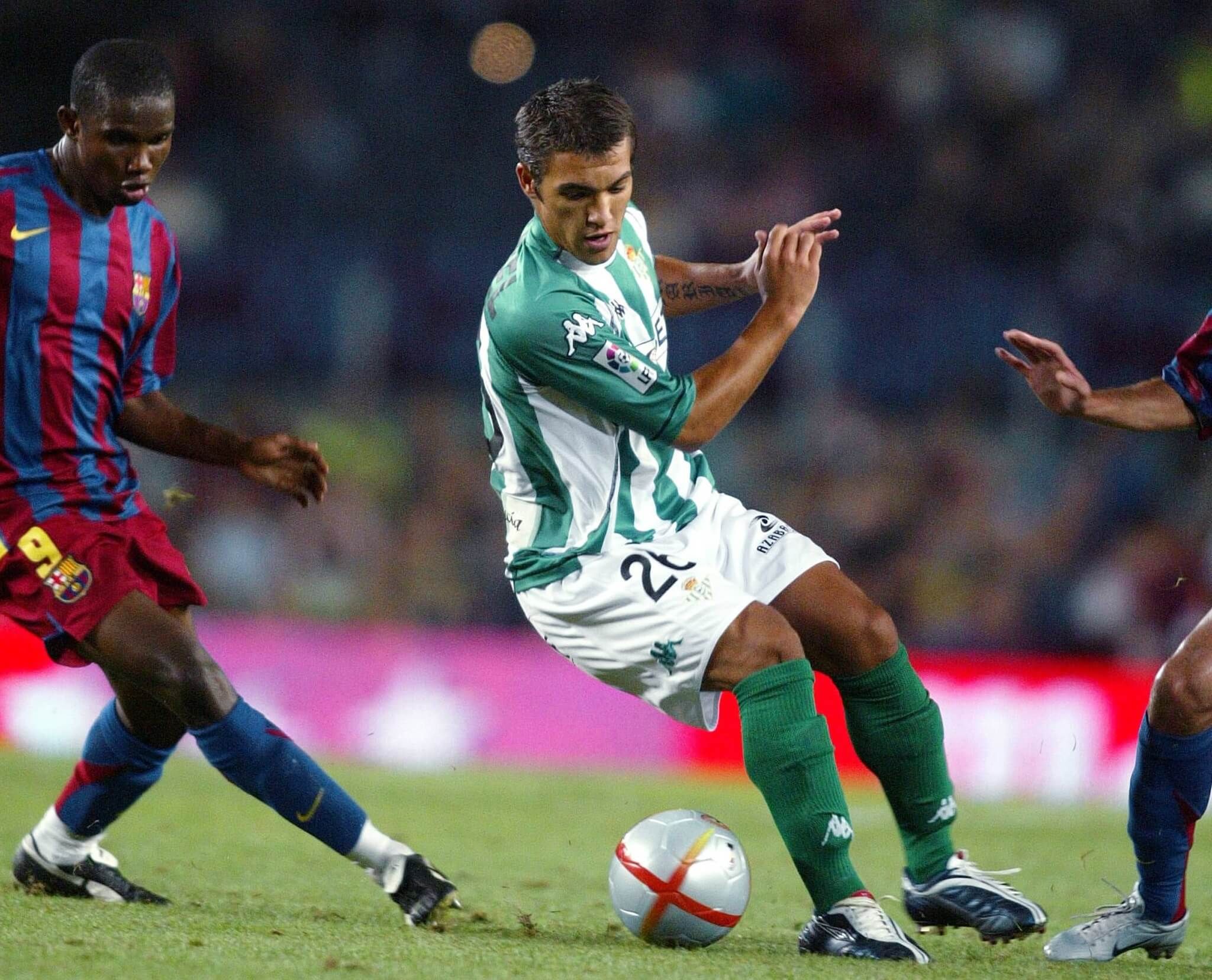 Israel Bascón, en su etapa como jugador del Betis.