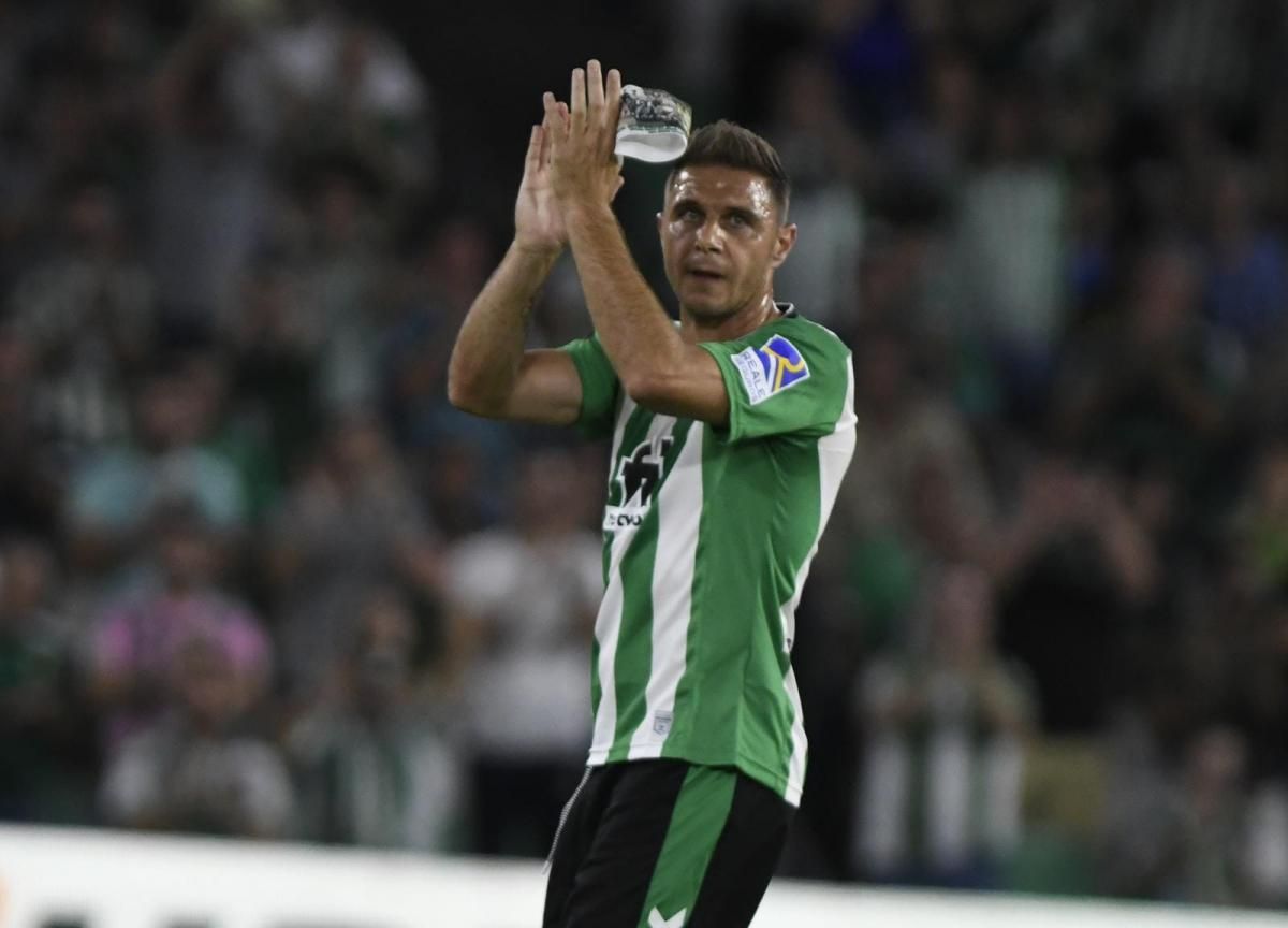  El futbolista de El Puerto, en un partido del Real Betis.