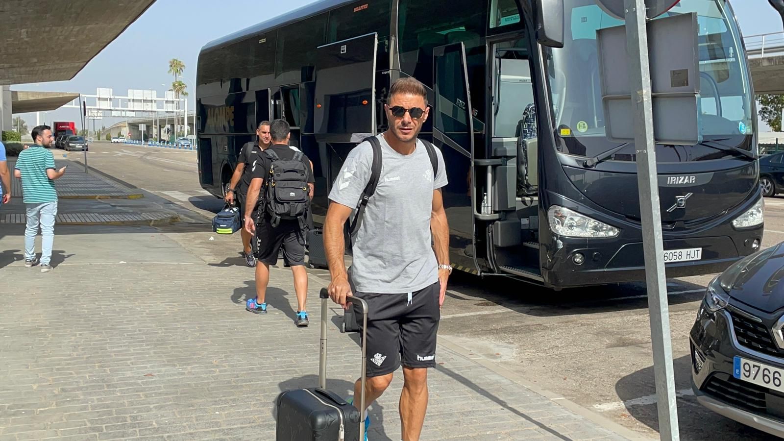  Joaquín, antes de viajar a Inglaterra con el Betis