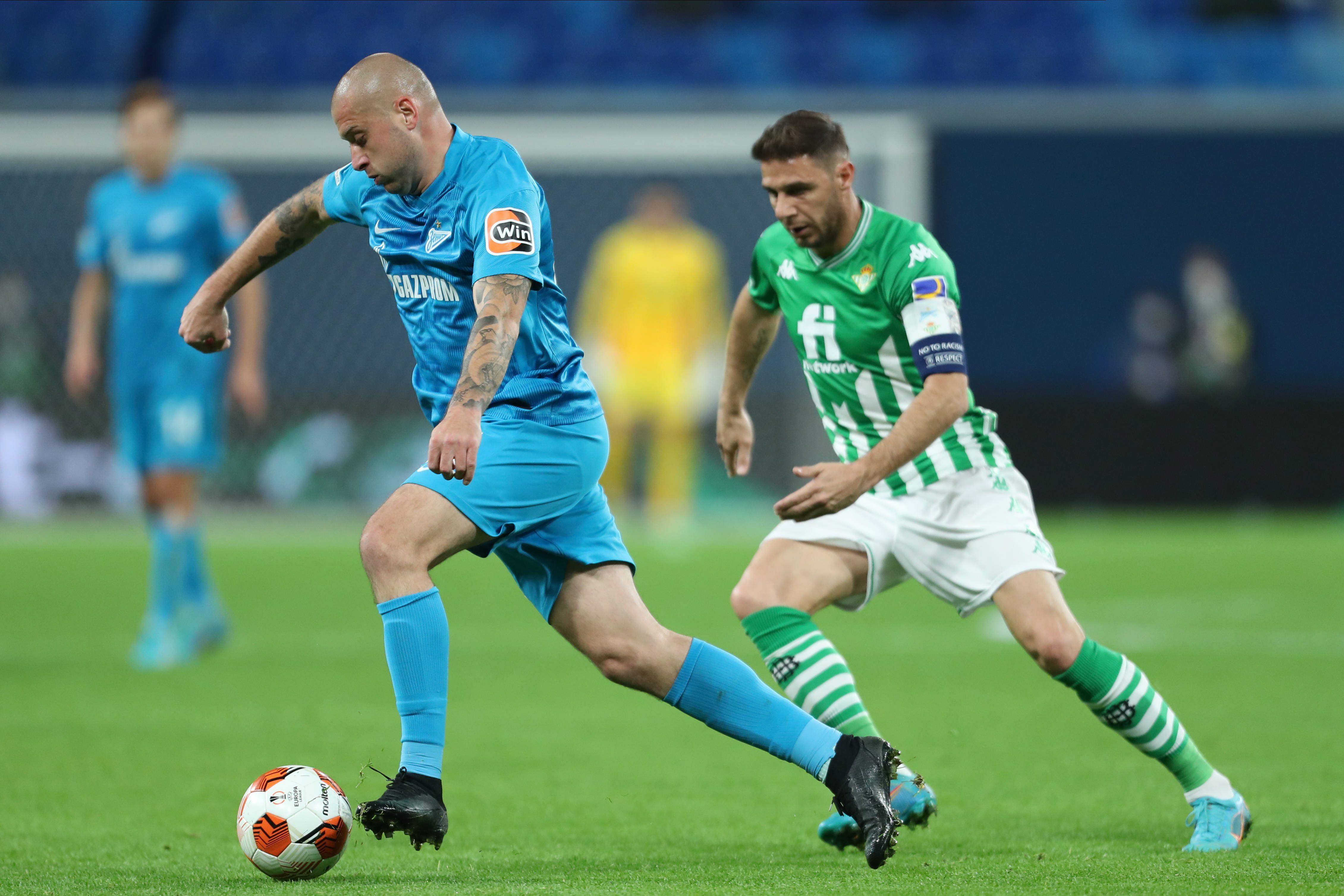 Joaquín, en el Zenit-Betis.
