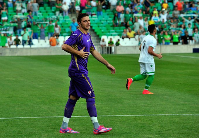  Joaquín en un amistoso entre la Fiorentina y el Betis.