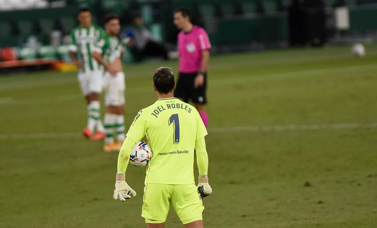 Joel Robles, al término del Real Betis - Real Madrid.