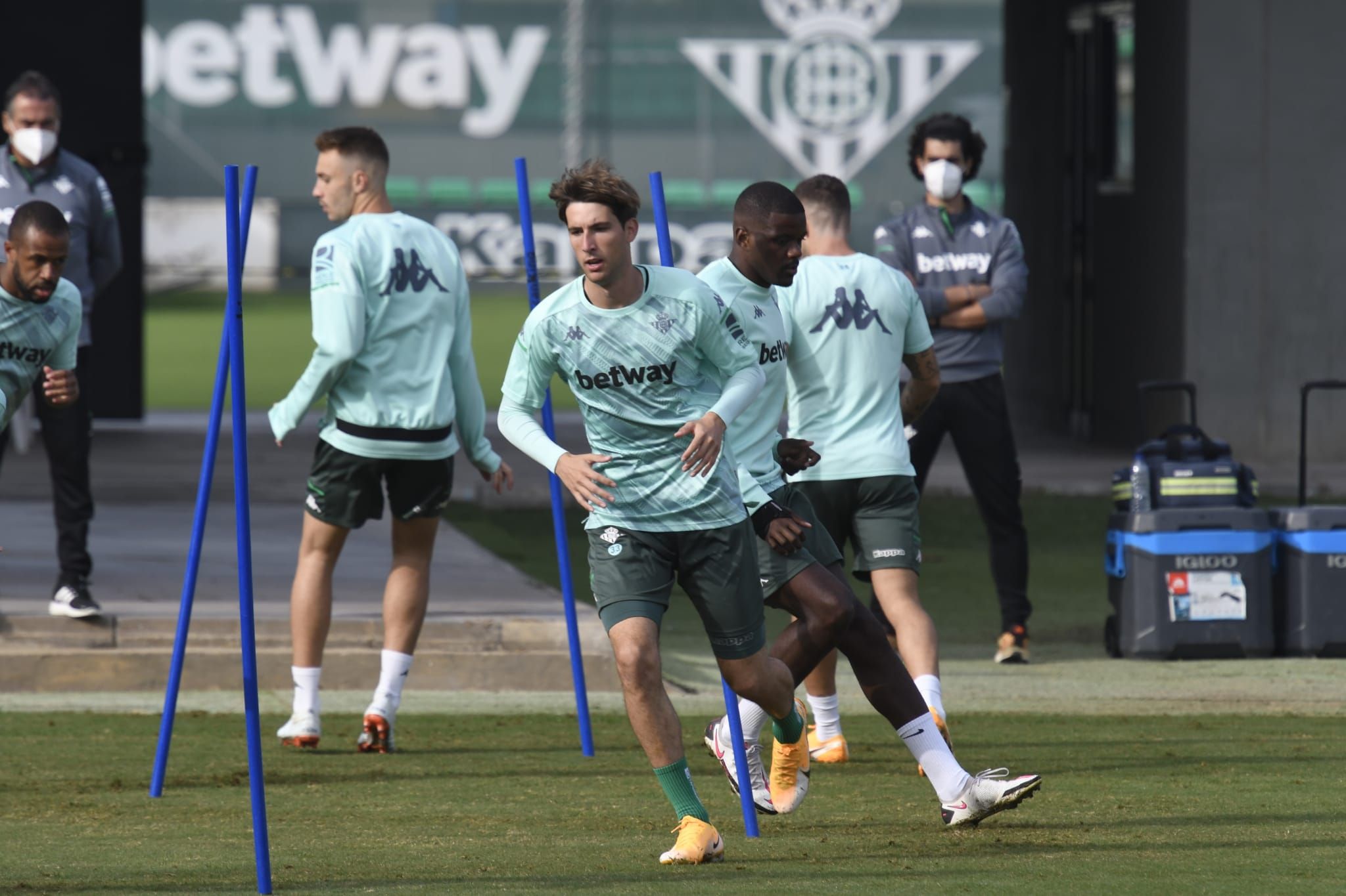  Juan Miranda, en el entrenamiento.