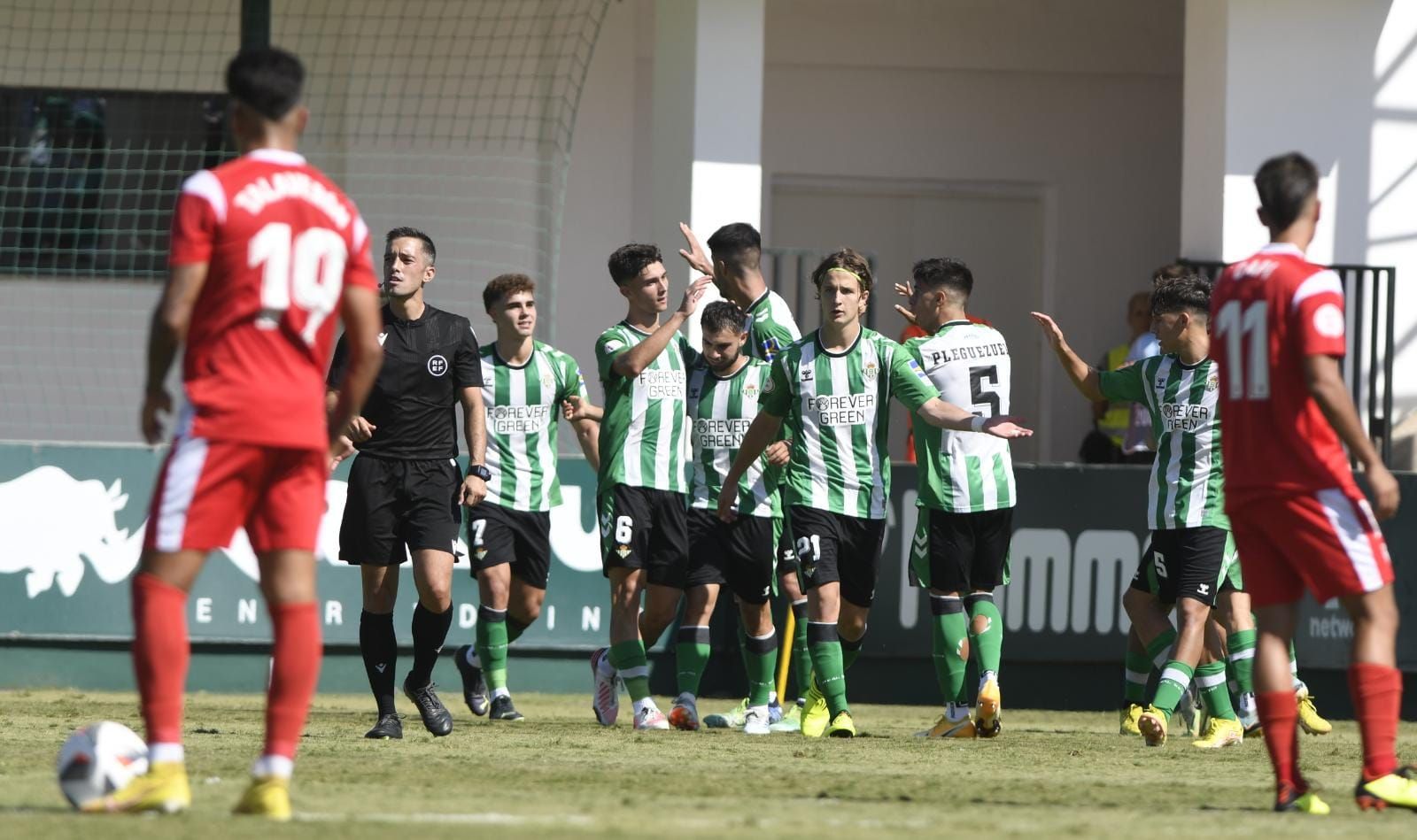  La celebración del 1-0 del Betis Deportivo