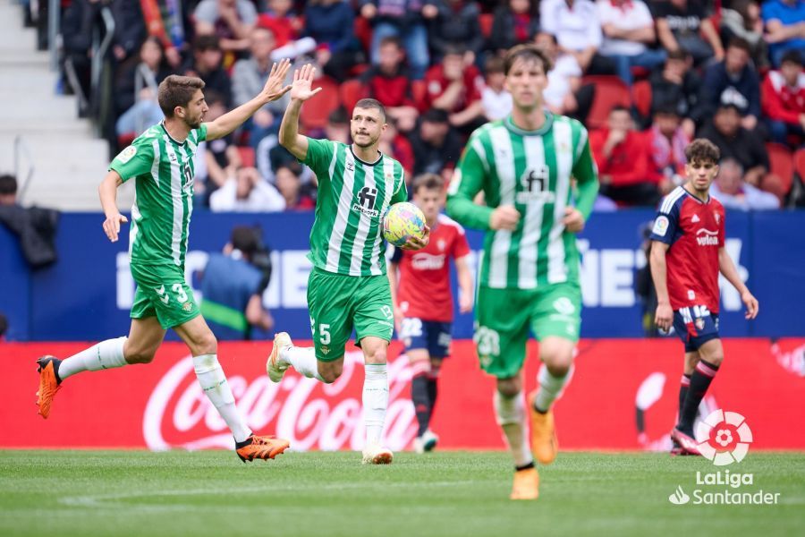 La celebración del 3-2 de Guido y Édgar.