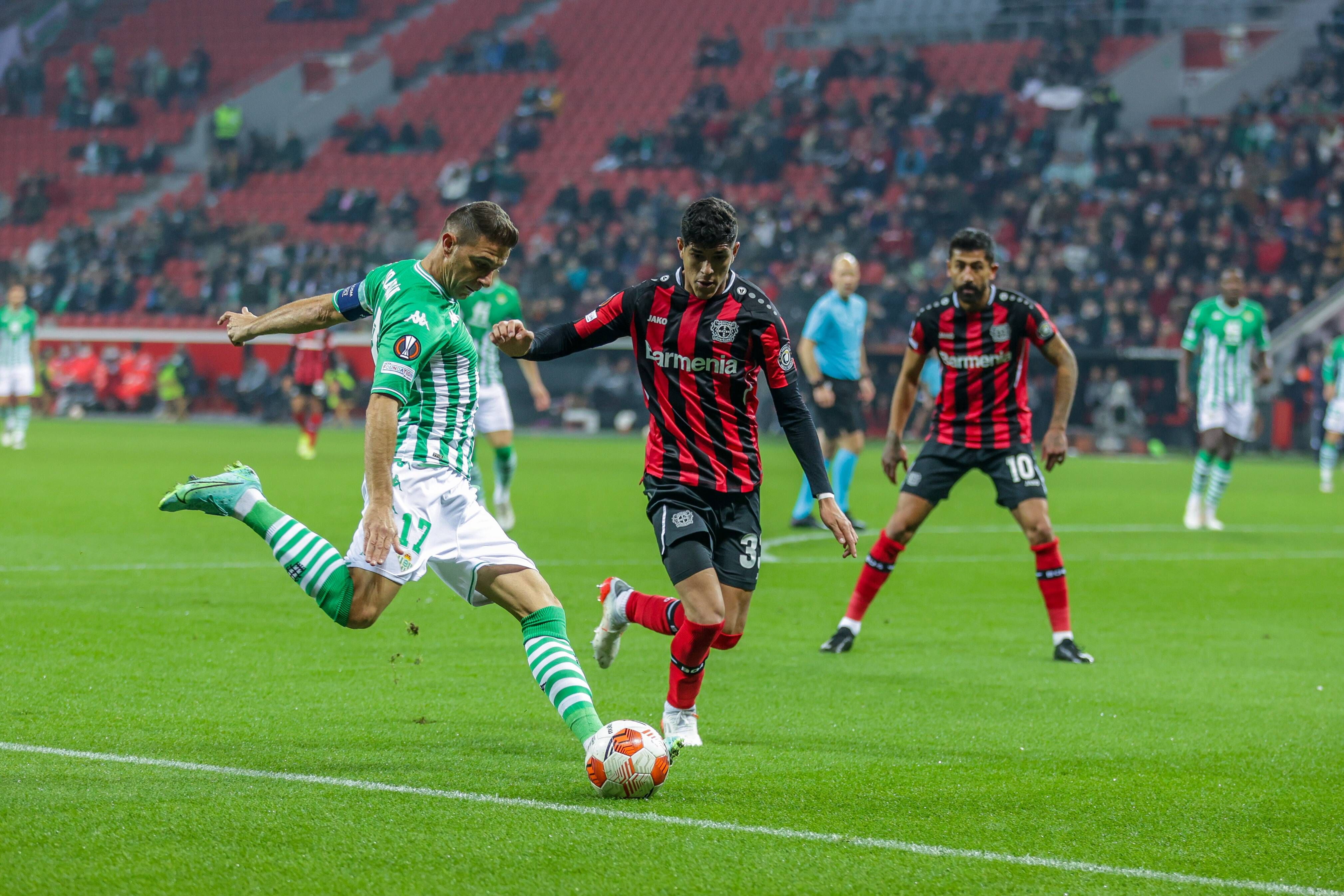  Joaquín, en el Leverkusen-Betis.