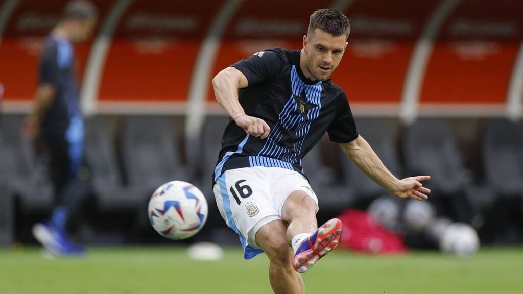  Lo Celso, durante un calentamiento de la pasada Copa América (Cordon Press)