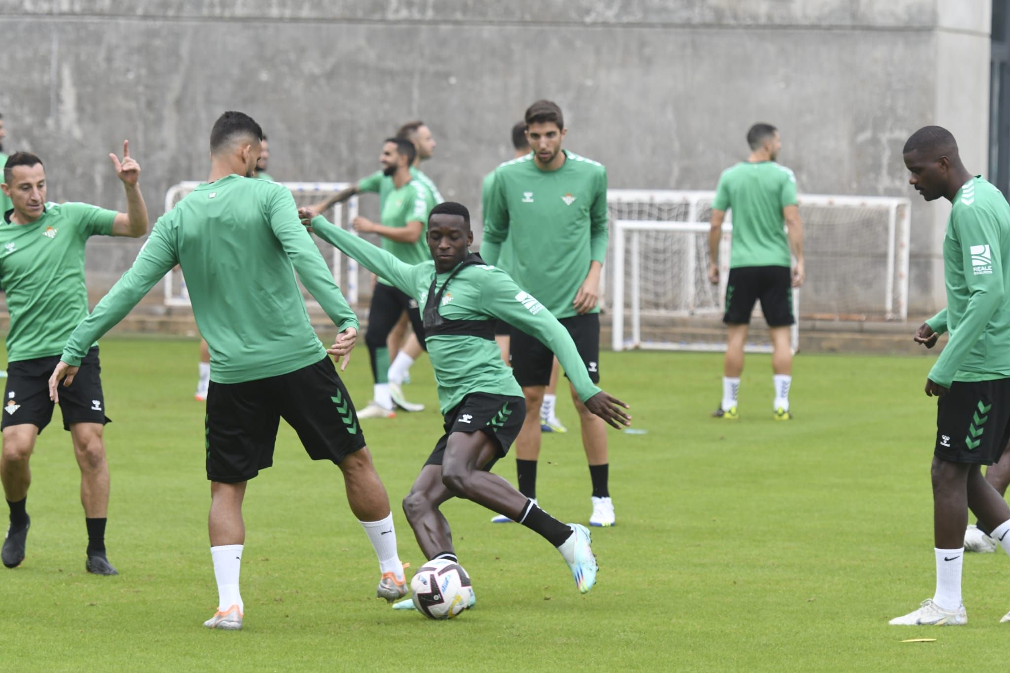  Luiz Henrique, en el entrenamiento del Betis