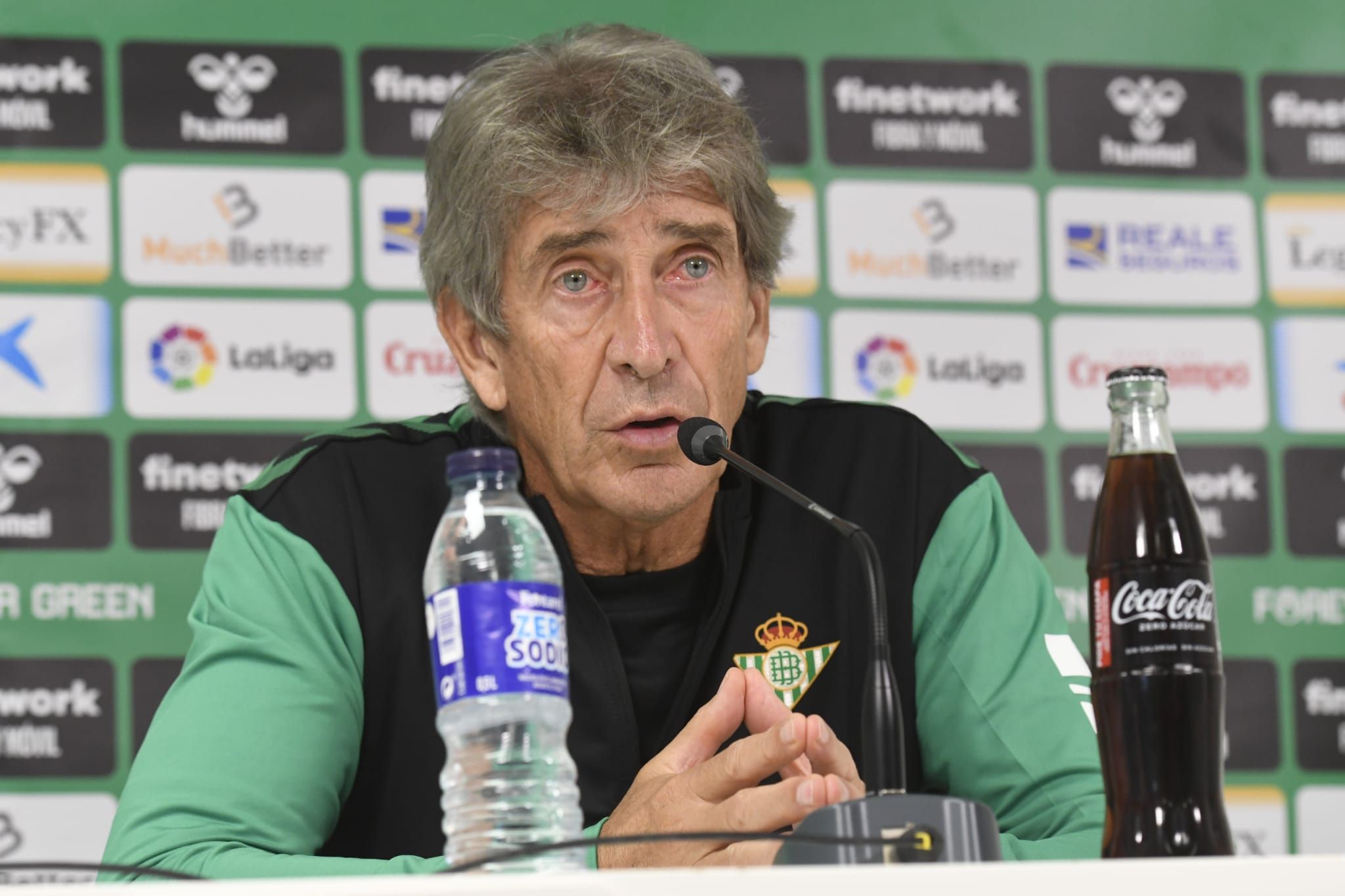  Manuel Pellegrini, en sala de prensa