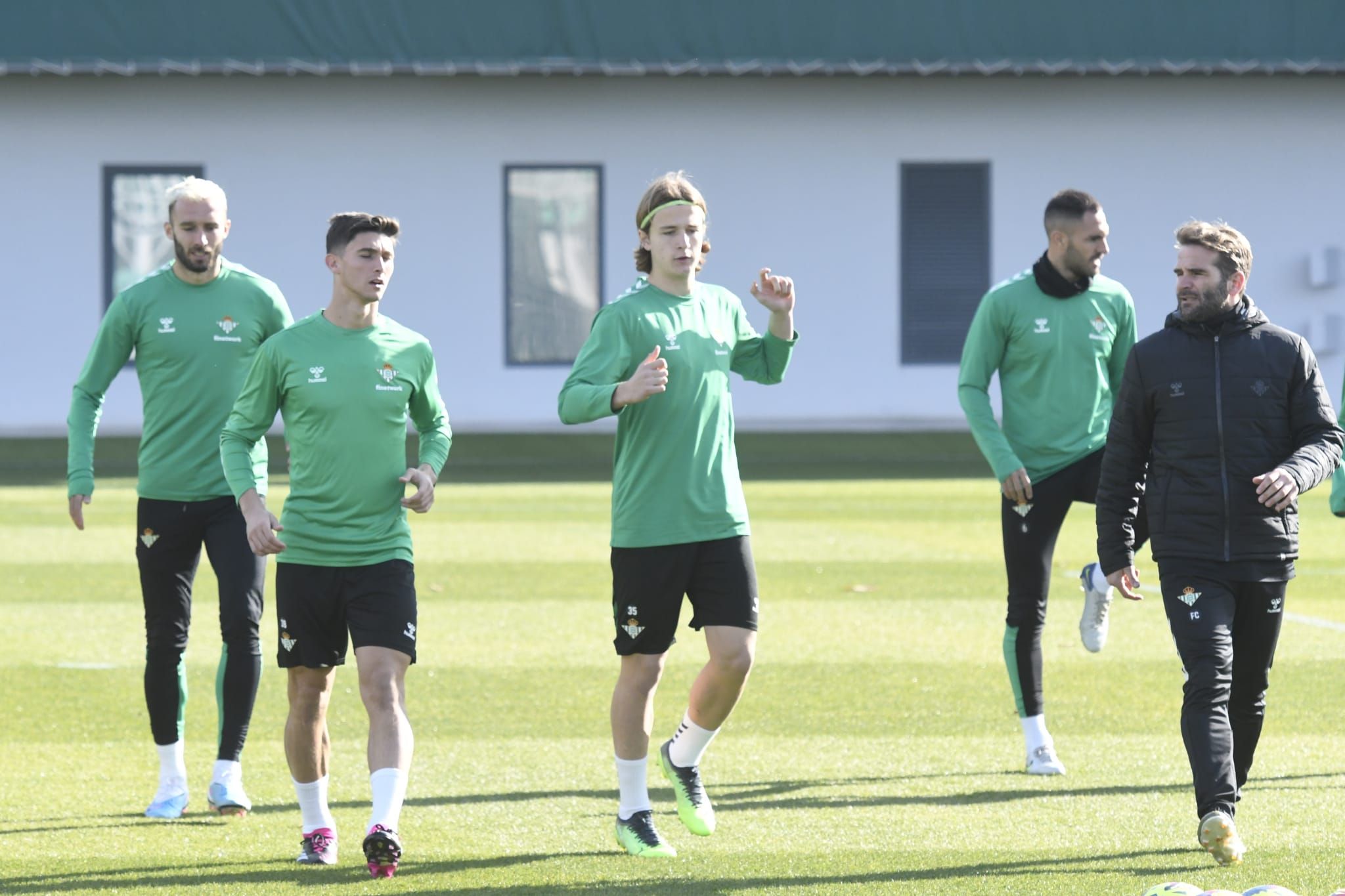  Marchena y Félix, en el entrenamiento