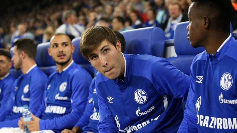  Miranda, en el banquillo del Veltins-Arena.