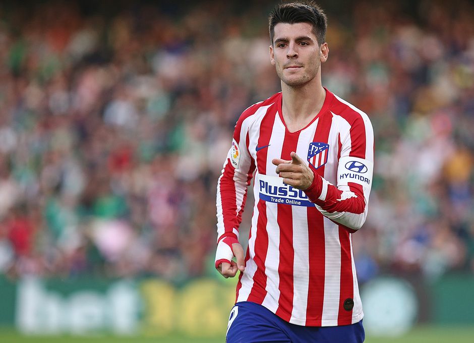  Morata, celebrando su gol ante el Betis (Vía Atlético de Madrid).