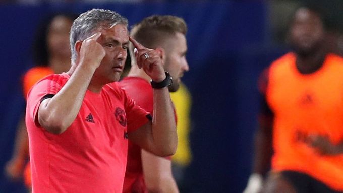 Mourinho en el partido del Manchester contra el Real Madrid en Miami