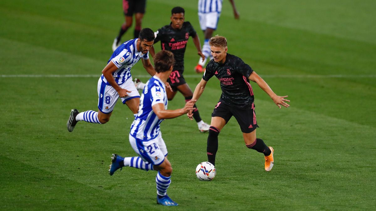  Odegaard, ante la Real Sociedad.