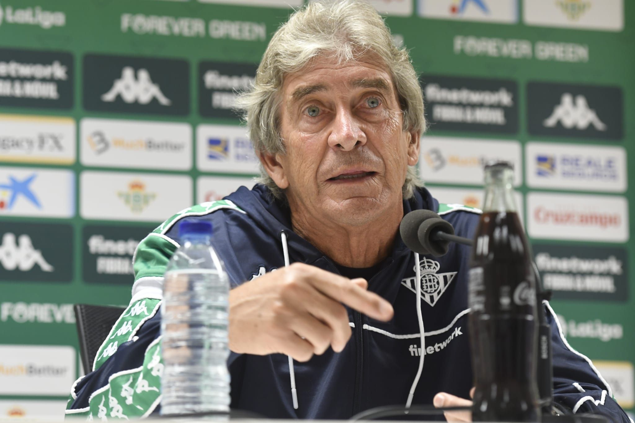 Pellegrini en la sala de prensa