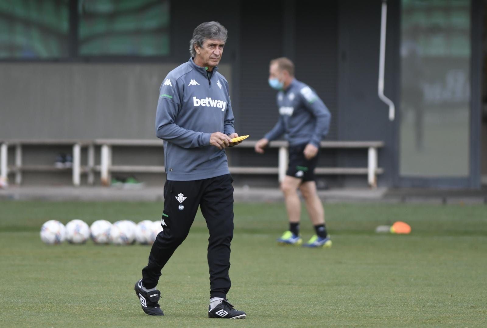  Pellegrini, en el entrenamiento.