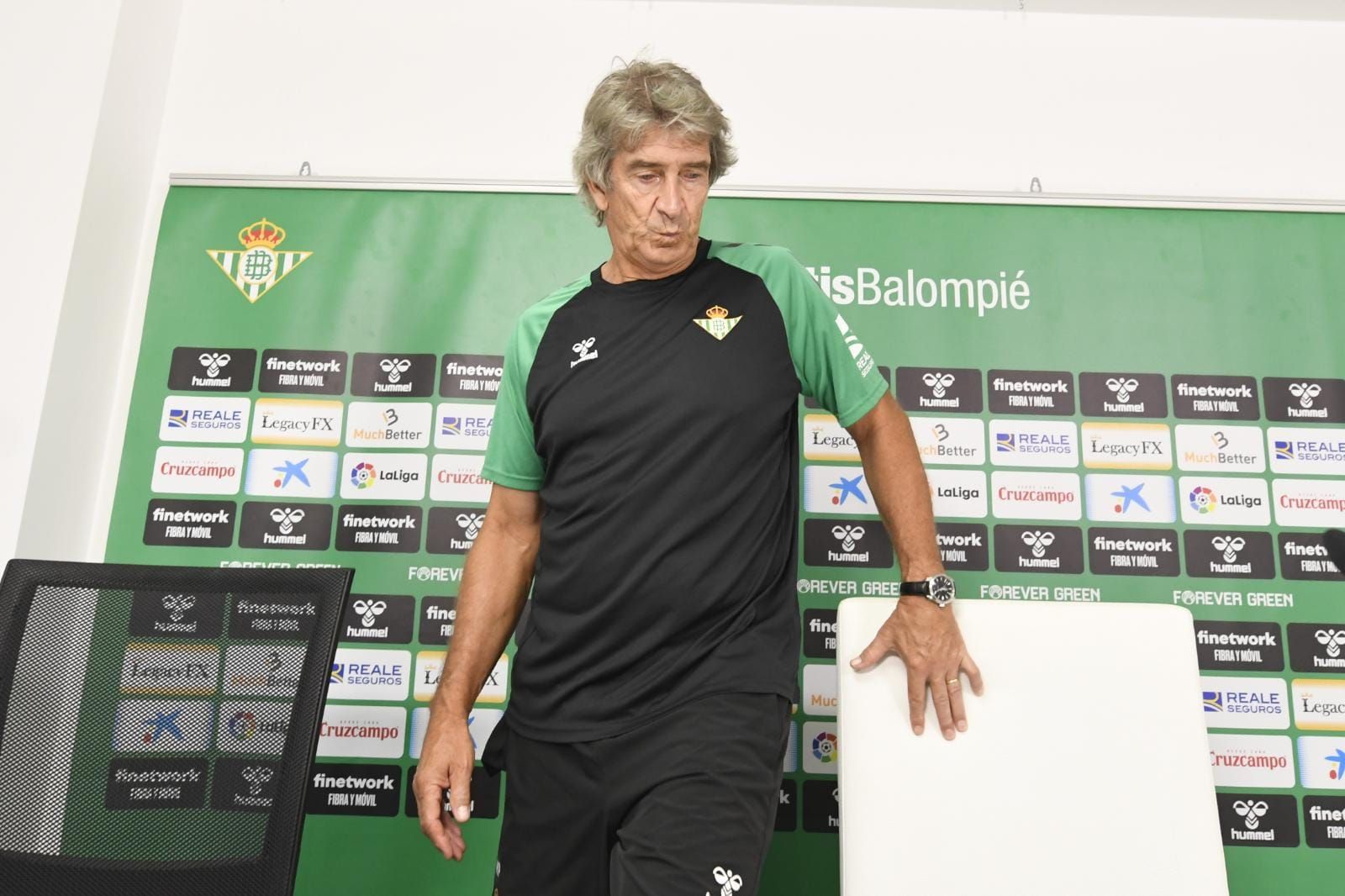  Pellegrini, en la rueda de prensa de este sábado.