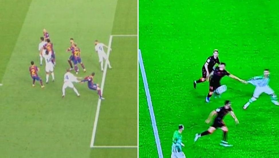  Penalti a Ramos y Sanabria comparados.