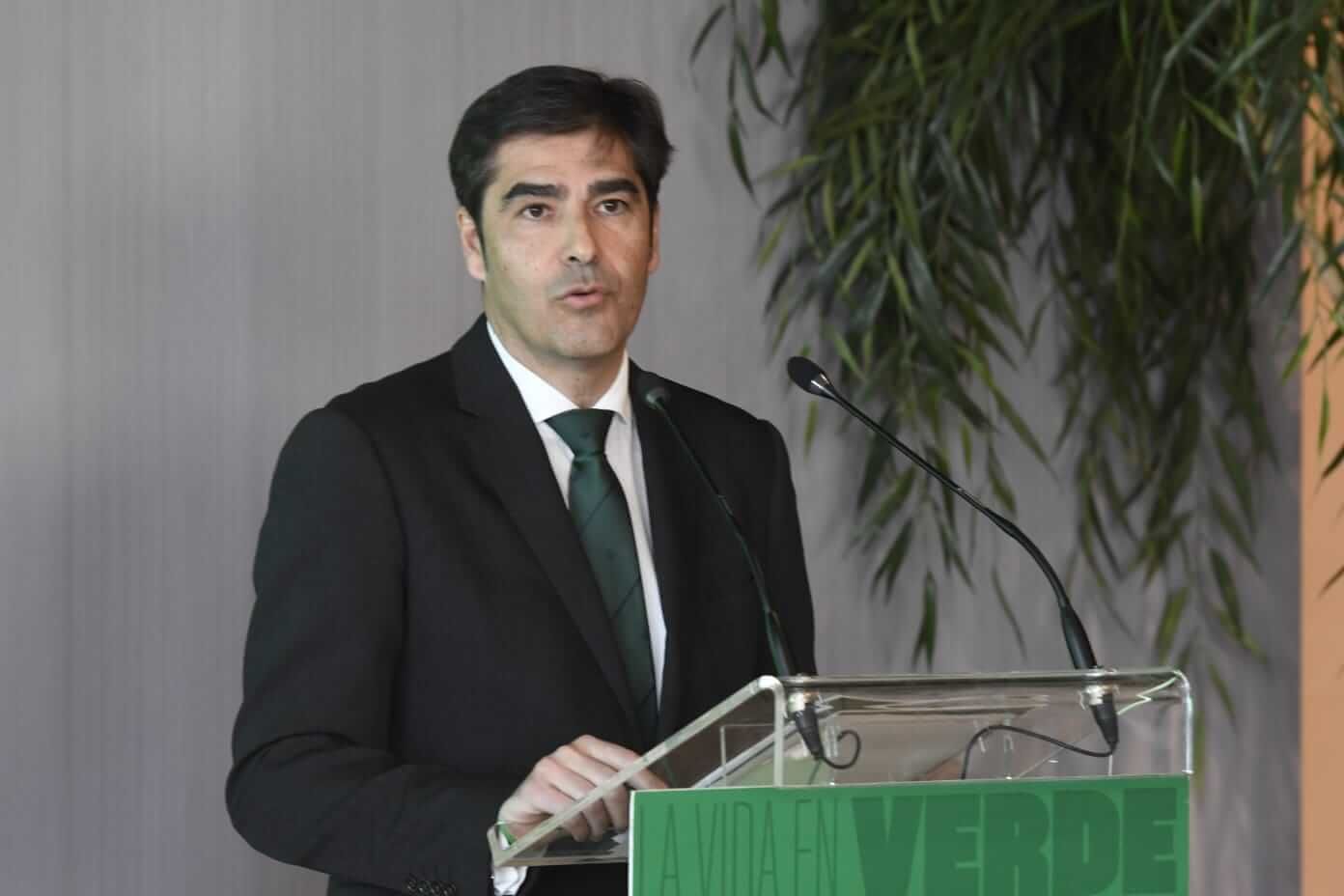 Ángel Haro, en la presentación de Antony y el Cucho Hernández.