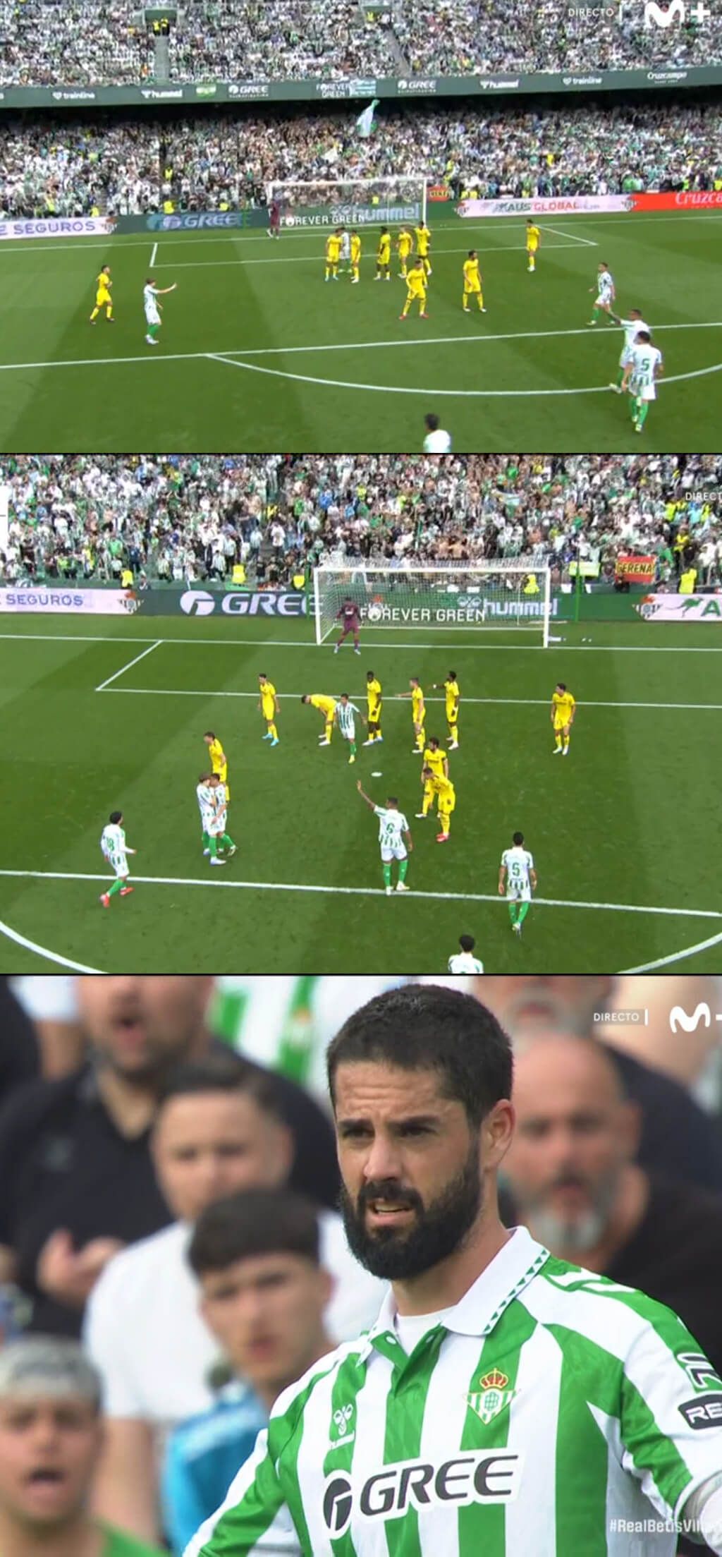  Escenas del enfrentamiento entre ambos jugadores.