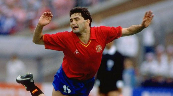  Rafael Gordillo, con la selección española.