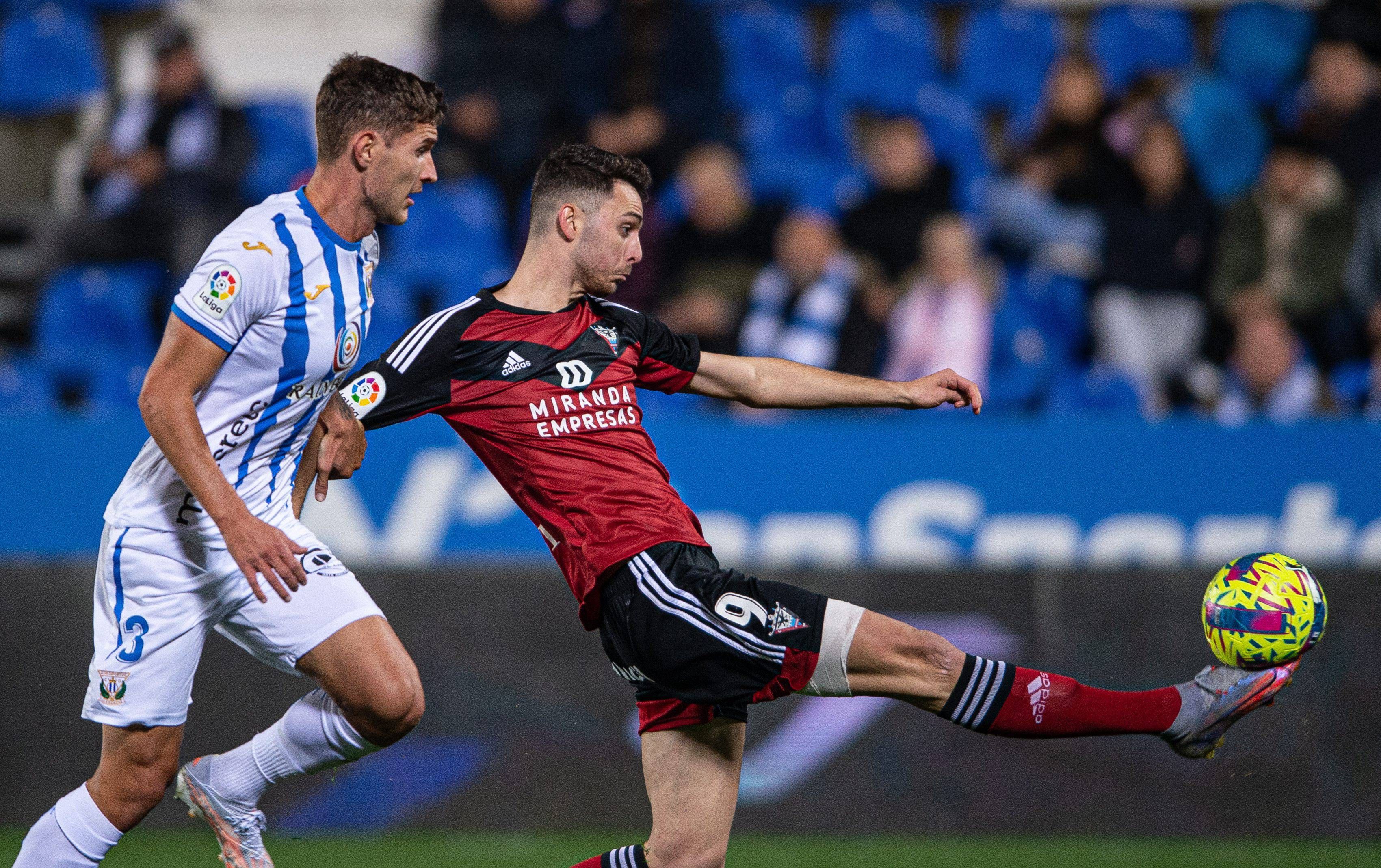Raúl, en el Leganés-Mirandés.