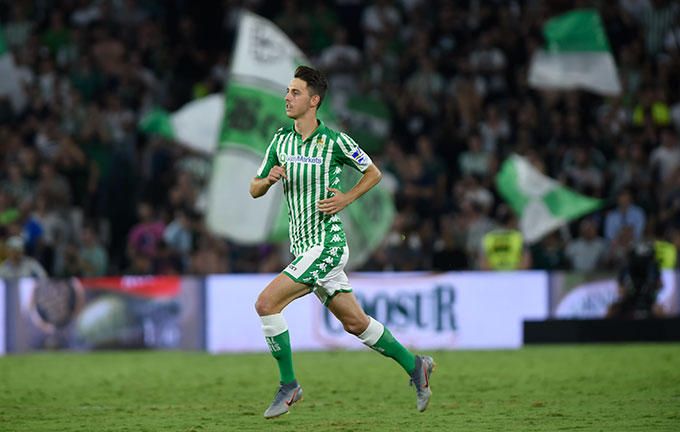  Raúl García de Haro, uno de los canteranos del Betis, en su debut.