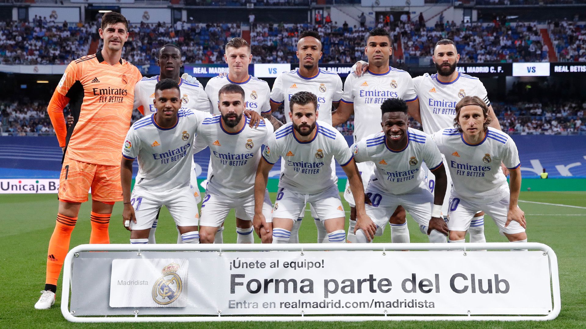  Once titular del Real Madrid ante el Betis.
