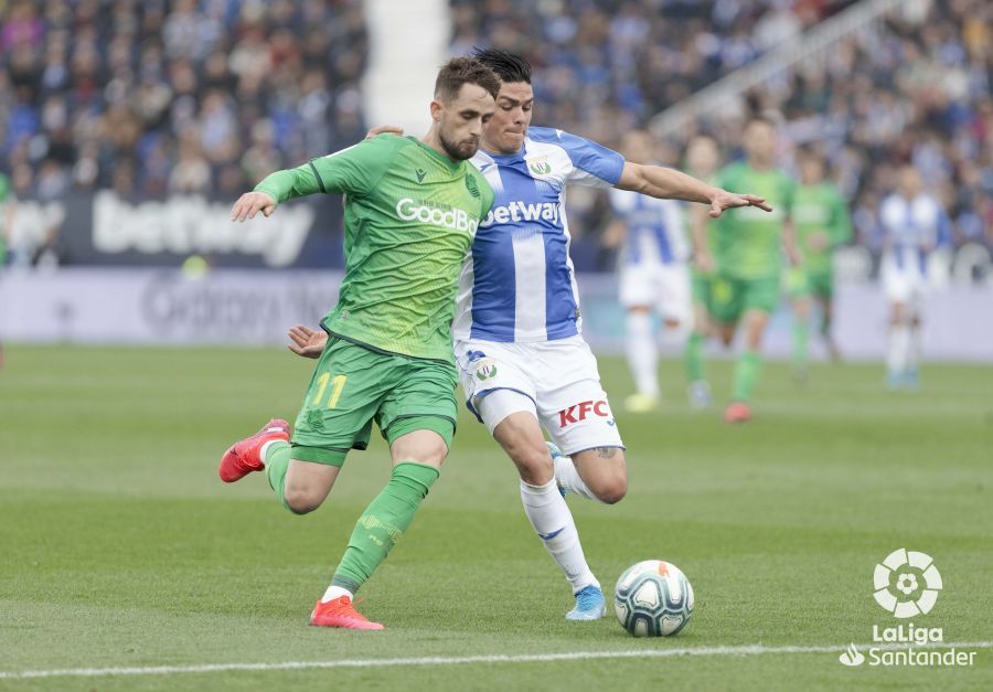  Januzaj ante Silva en el Leganés-Real Sociedad.