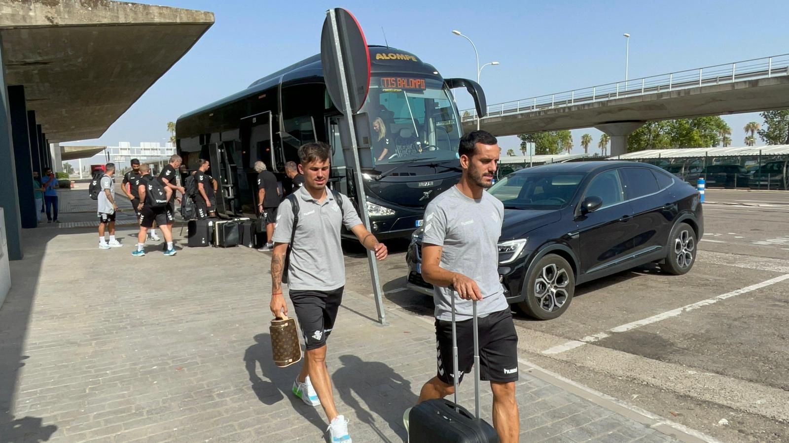  Rodri y Juanmi, antes de viajar a Inglaterra con el Betis