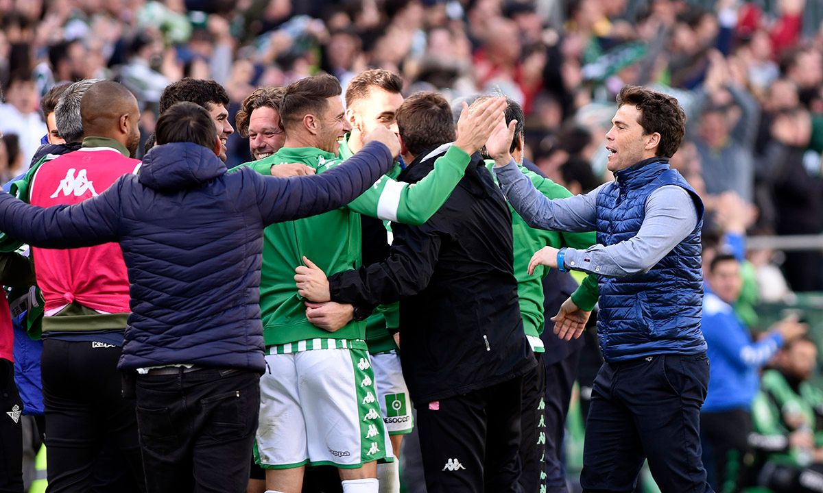  Rubi celebra la victoria ante la Real Sociedad.