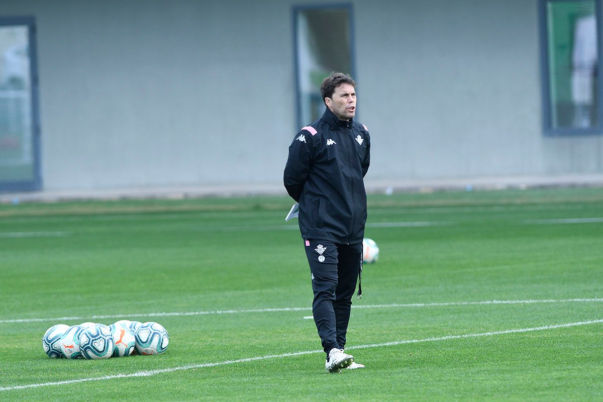Rubi, en un entrenamiento.
