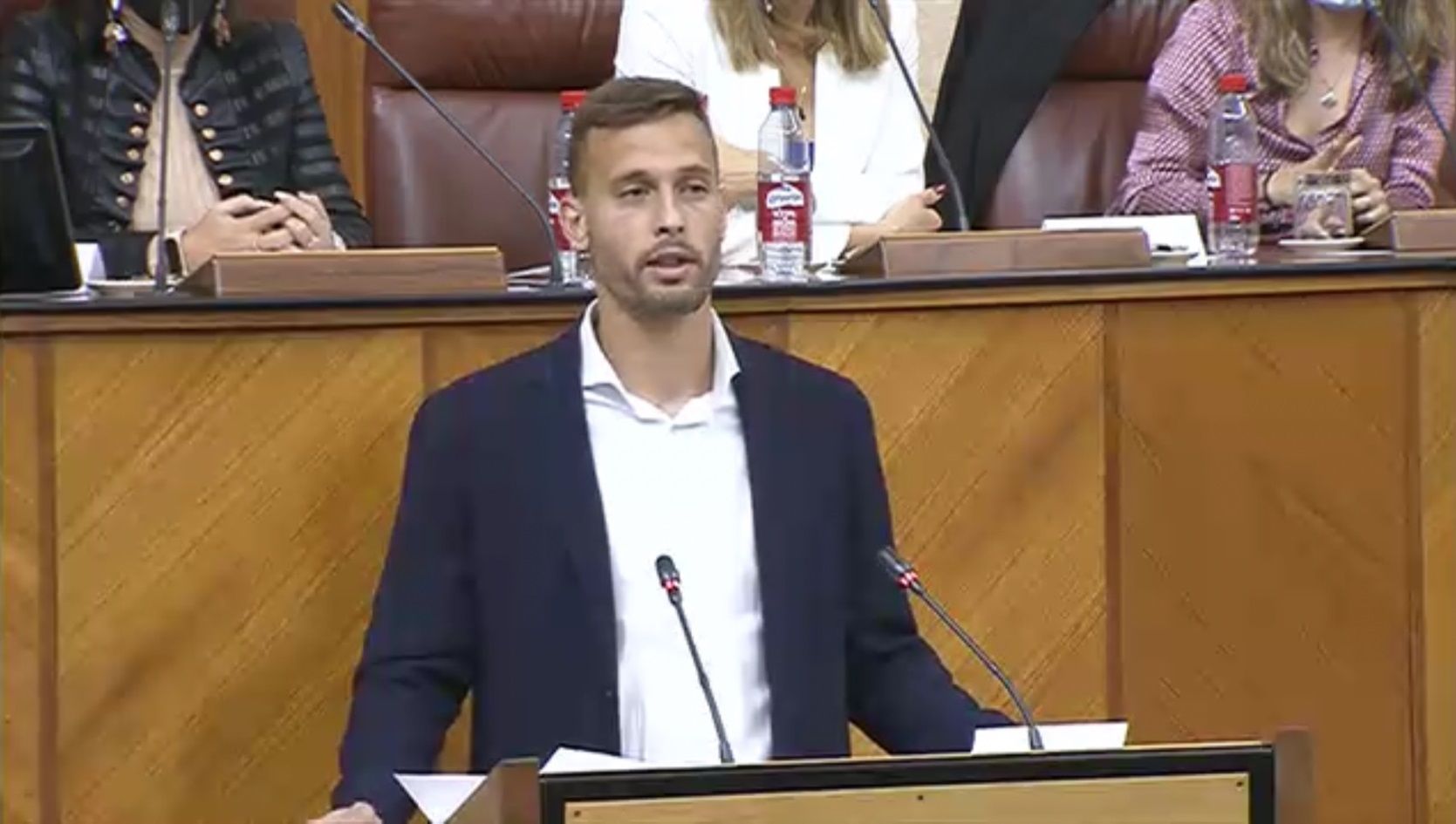 Sergio Canales, en el Parlamento