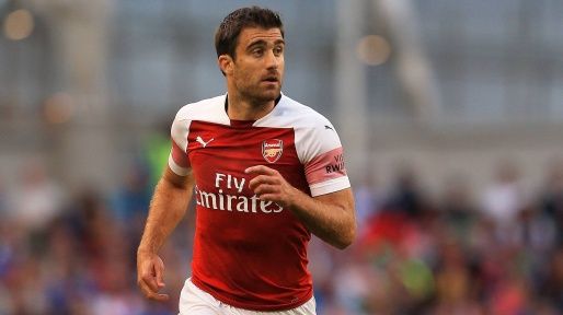  Sokratis, en su época en el Arsenal.