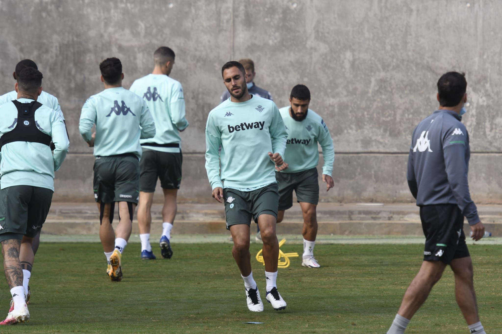  Víctor Ruiz, en el entrenamiento.