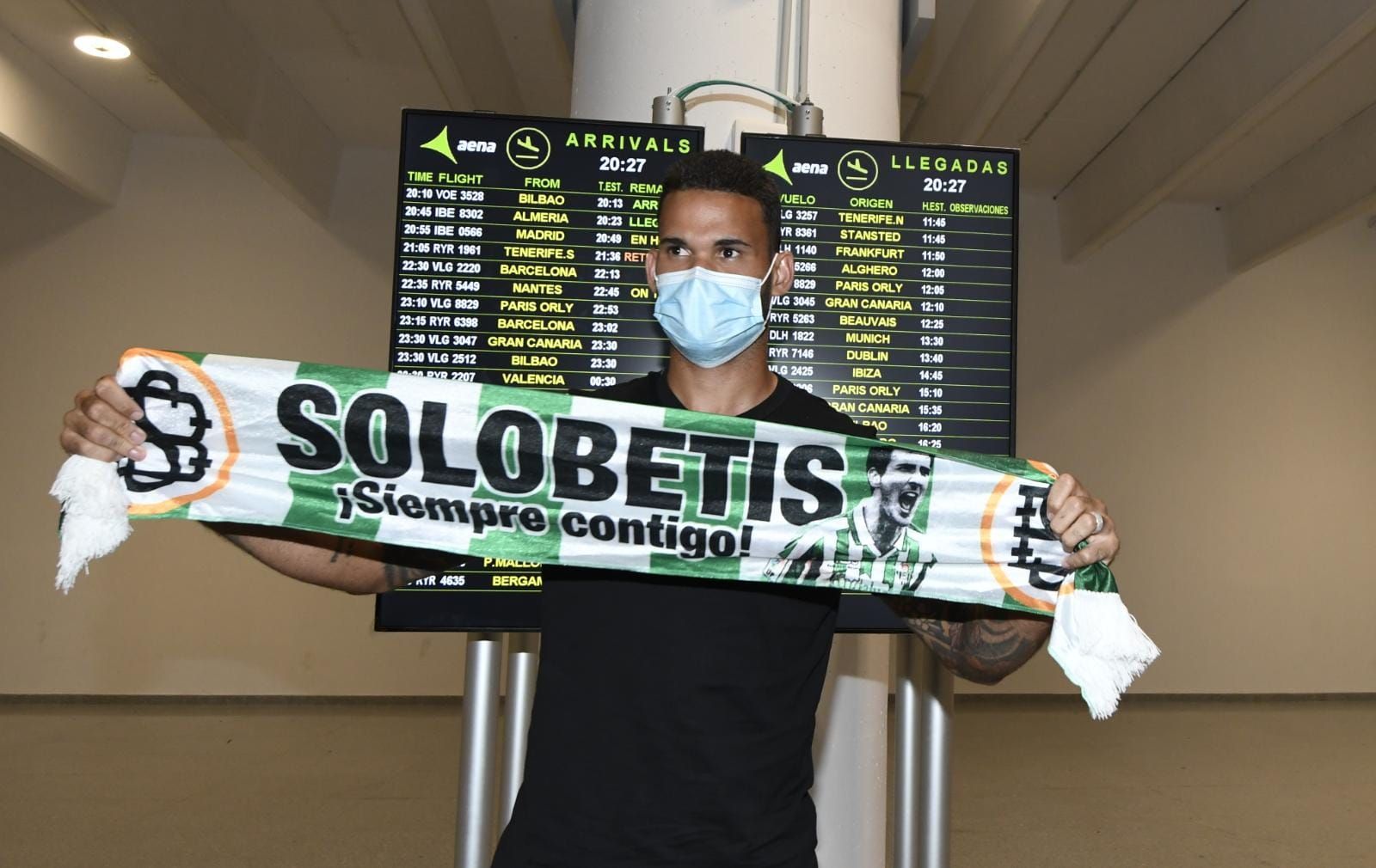 Willian José, a su llegada a Sevilla.