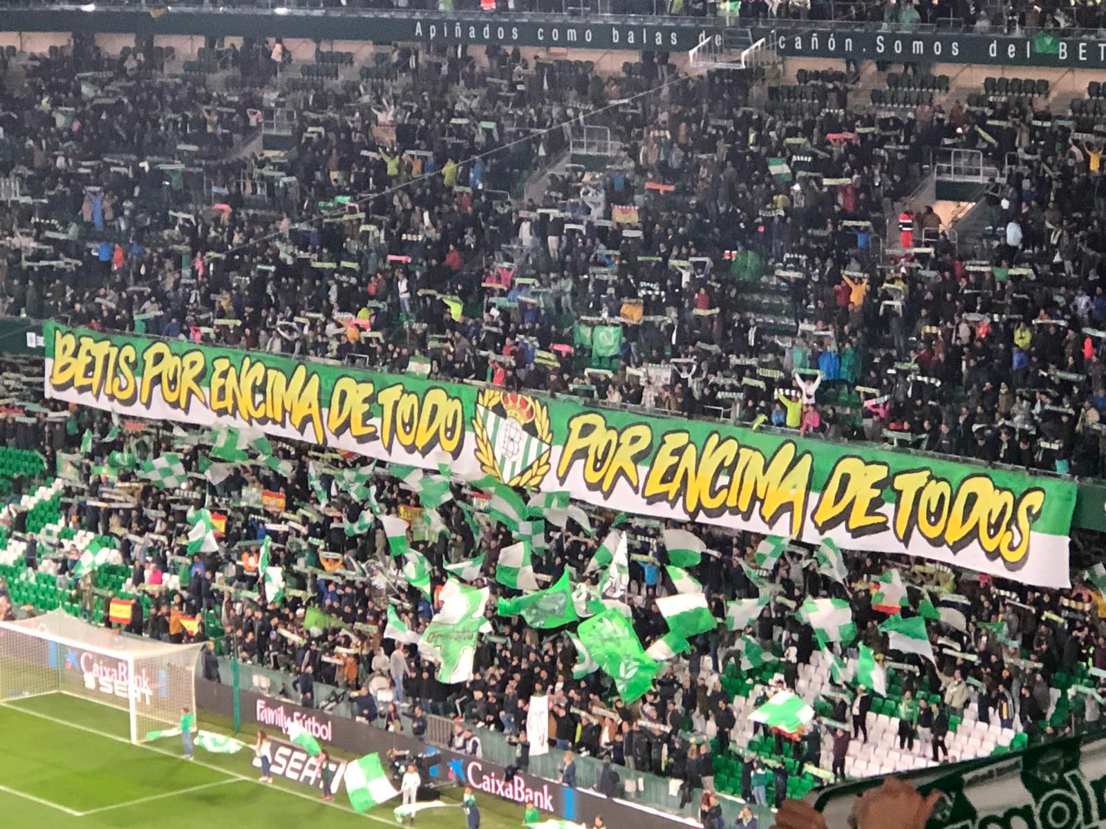  Tifo de la afición del Real Betis